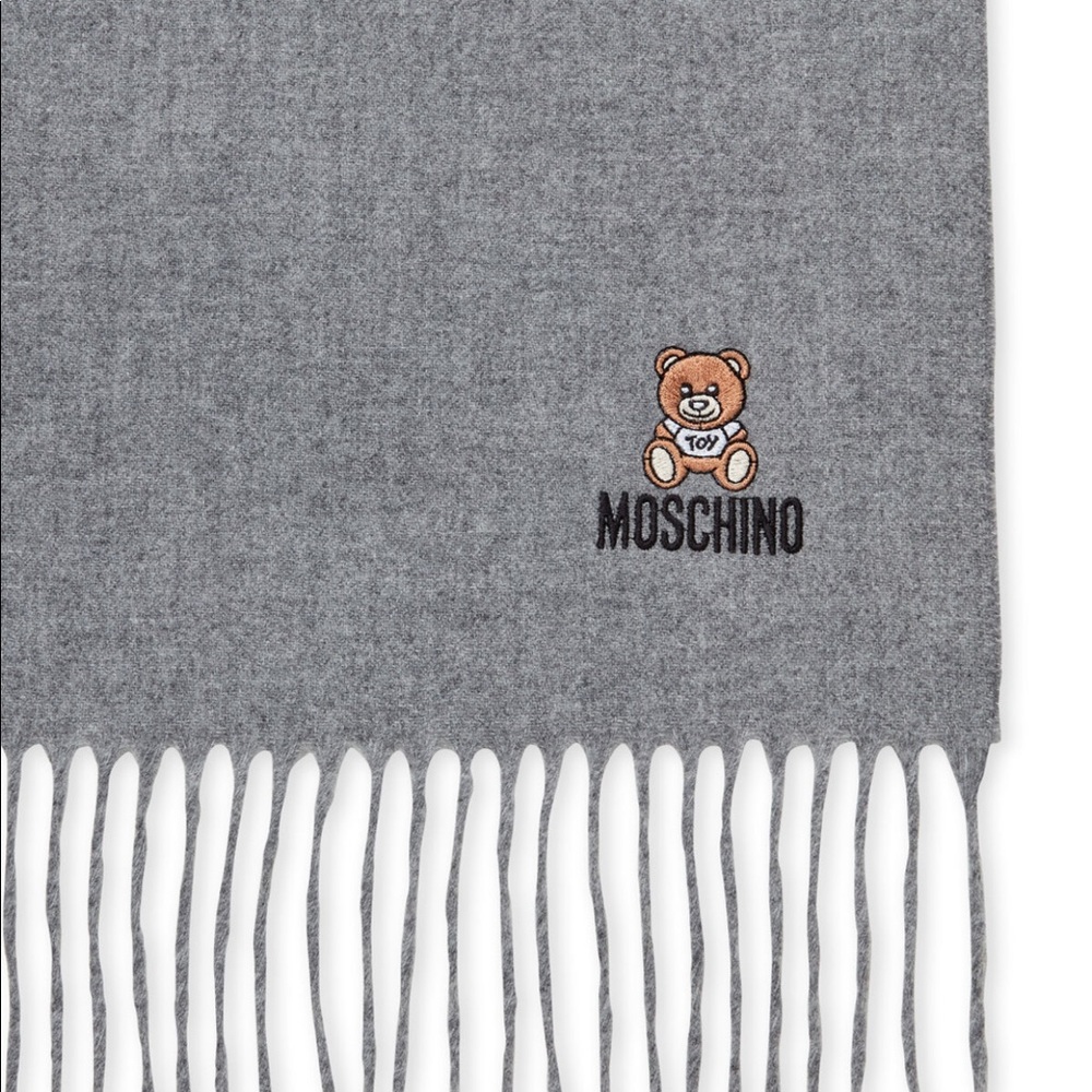 Moschino Bear Logo Scarf